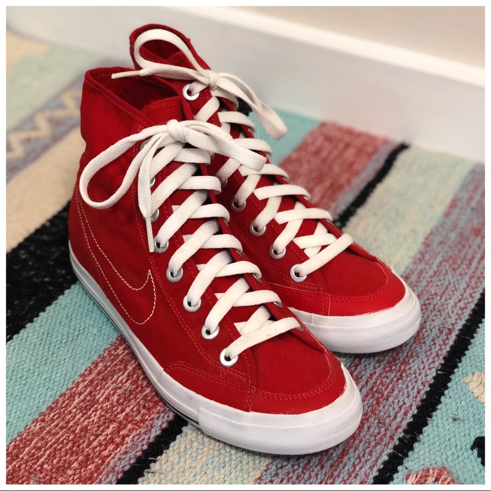 Red Nike High Tops